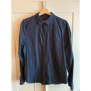 Polka Dot Denim Shirt